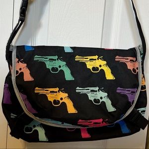Andy Warhol gun print bag